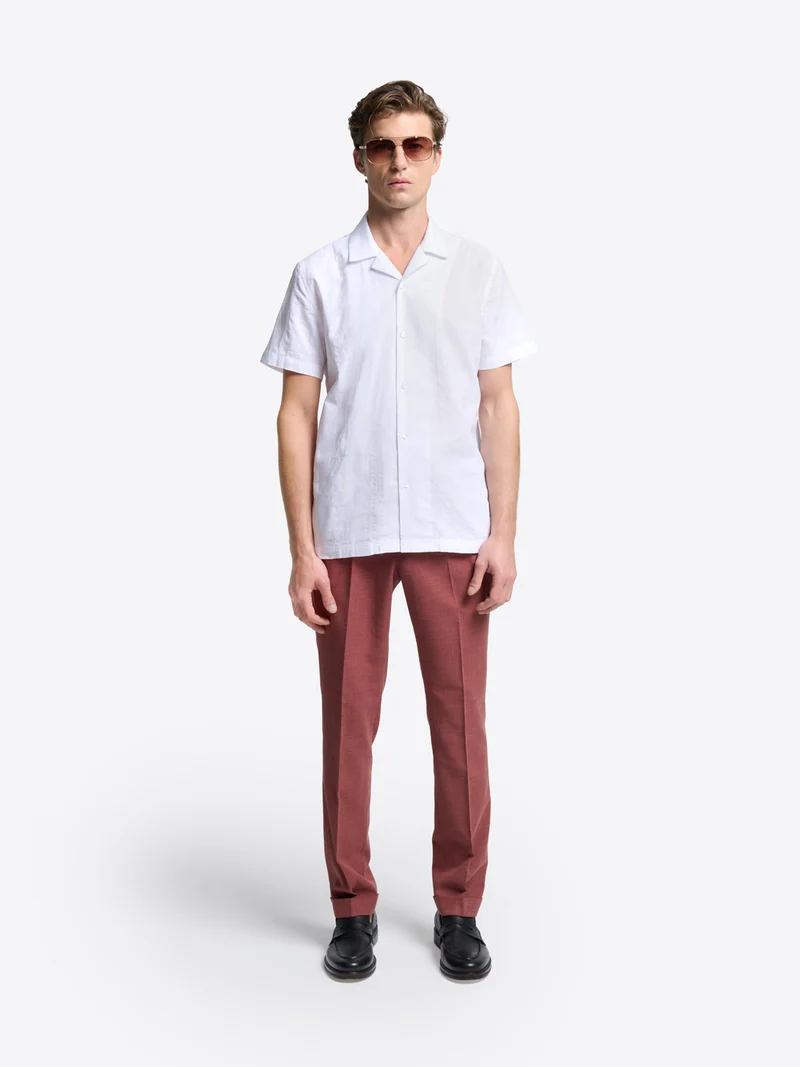 Chemise manches courtes regular en coton