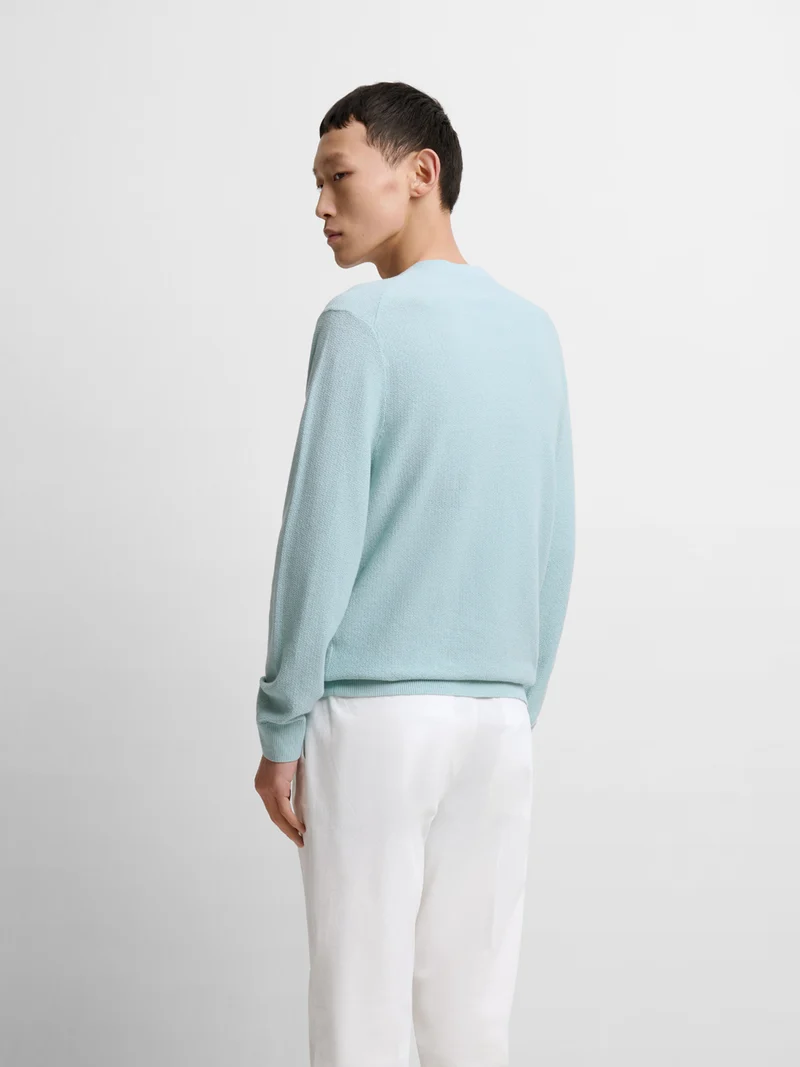 Pull col V en coton bio