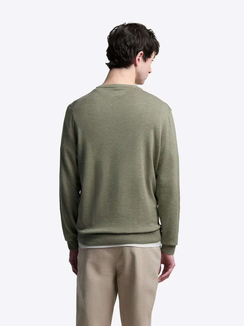 Pull col V en coton bio