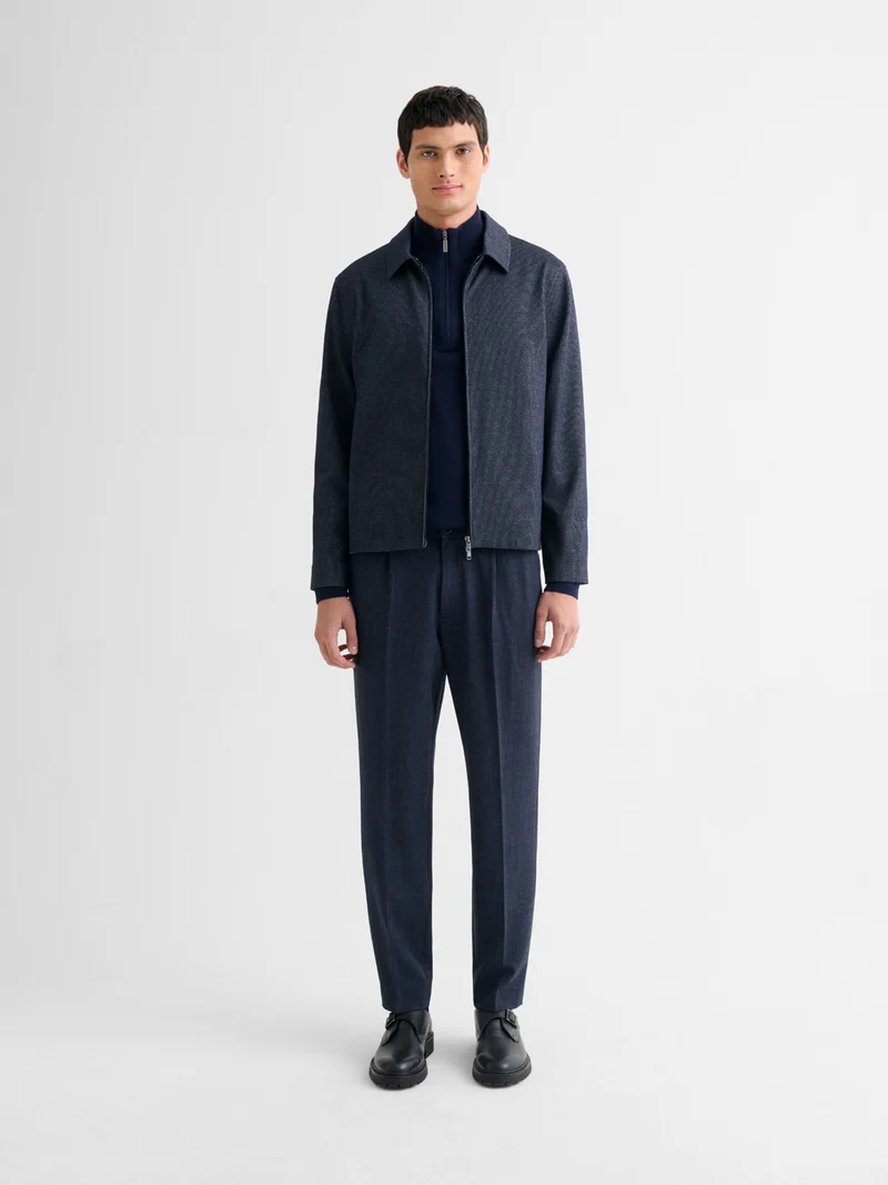 Veste légère regular zippé en jersey