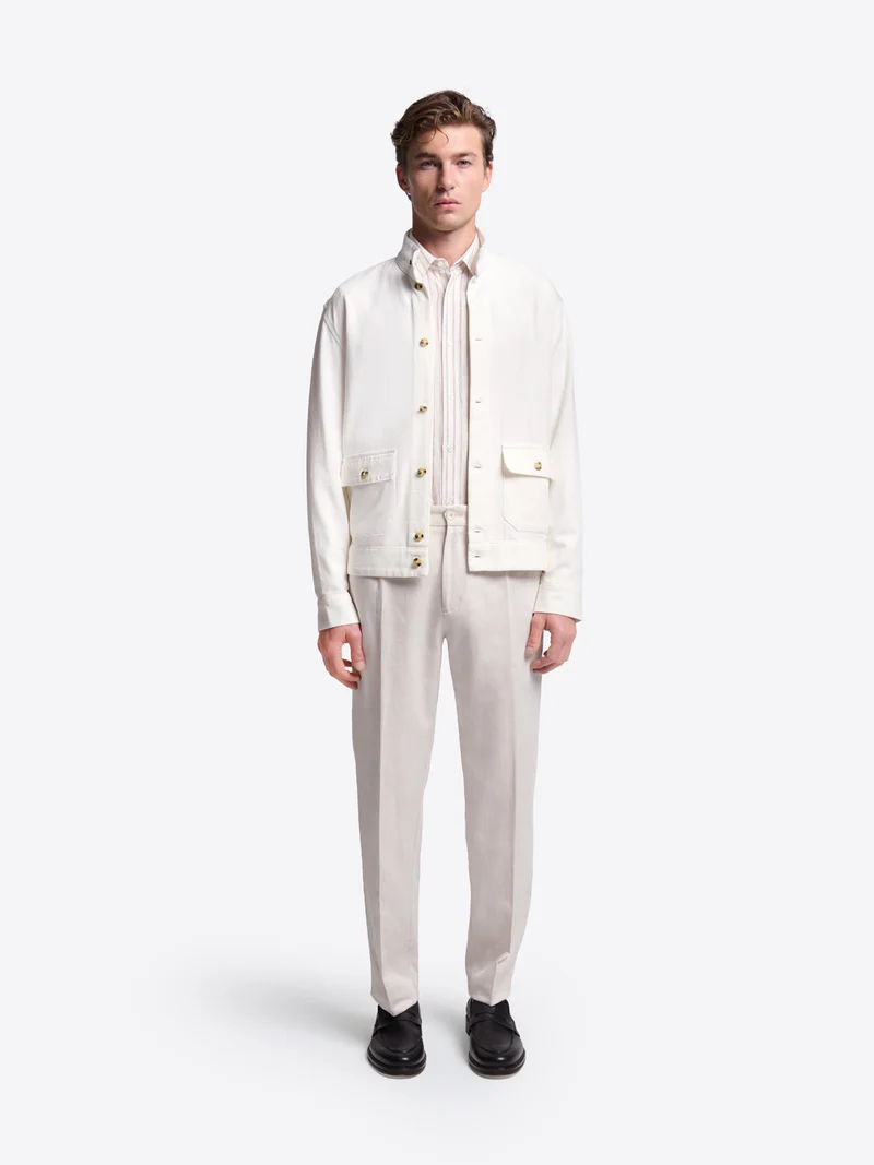 Surchemise regular en coton tencel