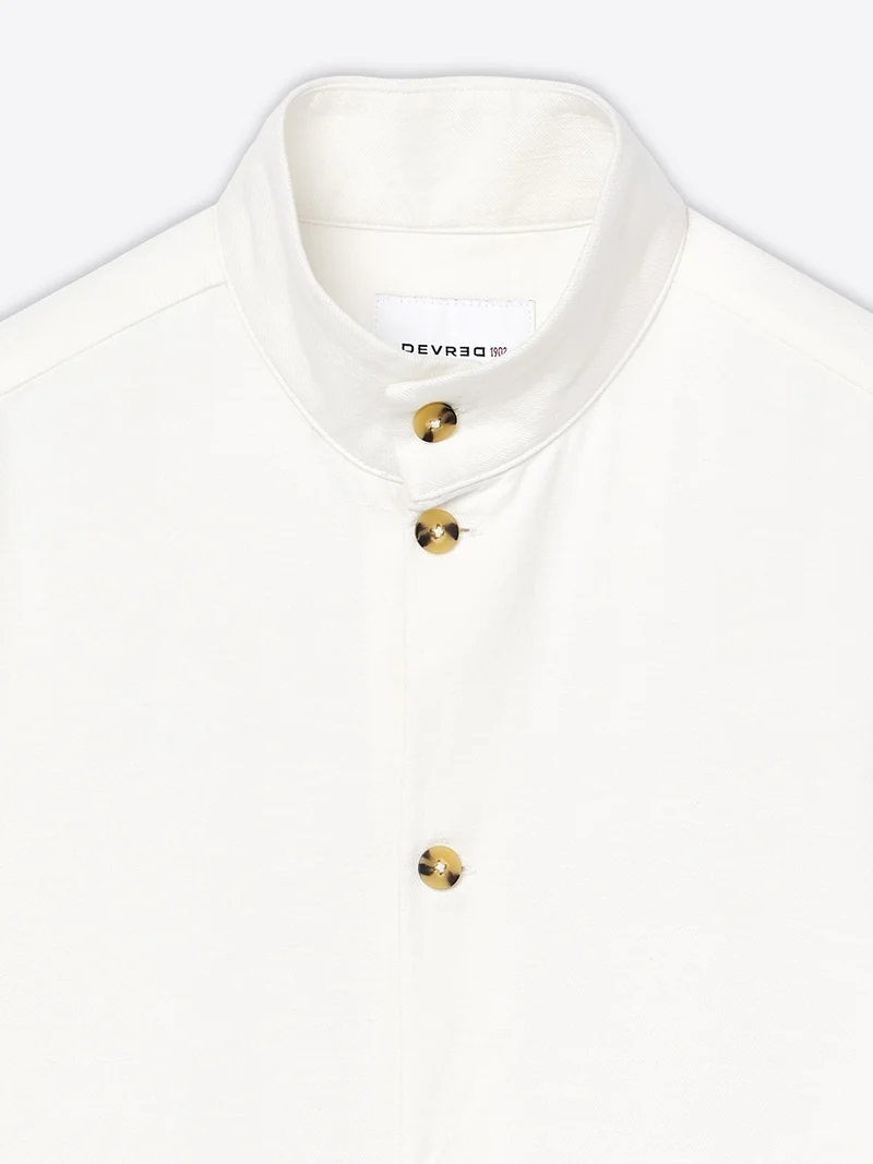 Surchemise regular en coton tencel