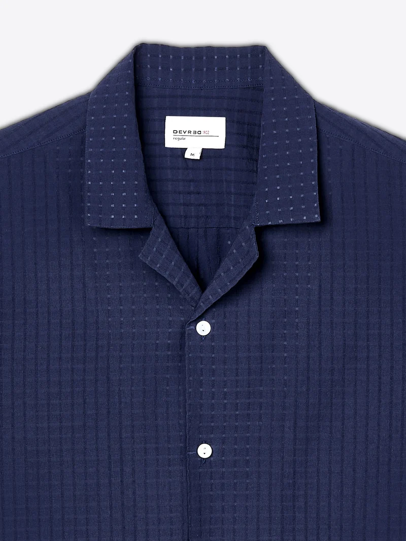 Chemise manches courtes regular à motif