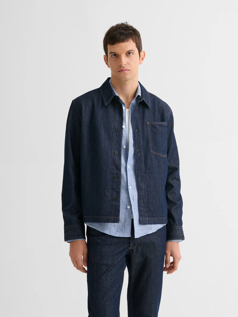 Surchemise regular en jean