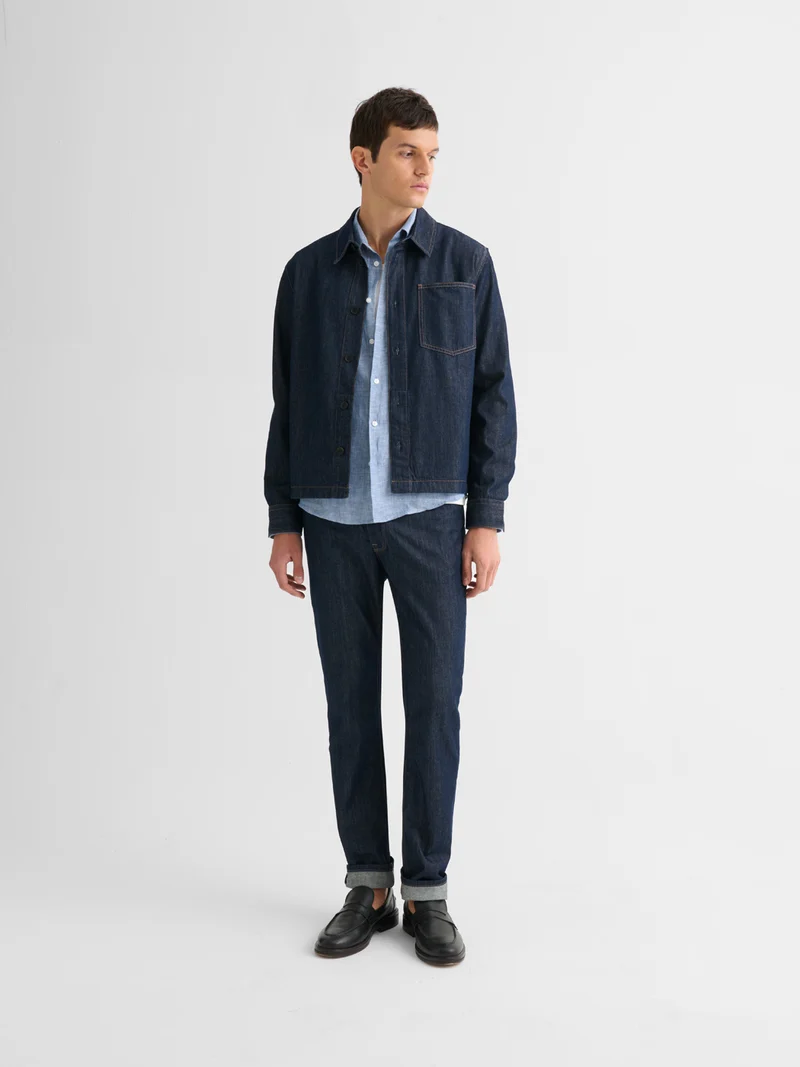 Surchemise regular en jean