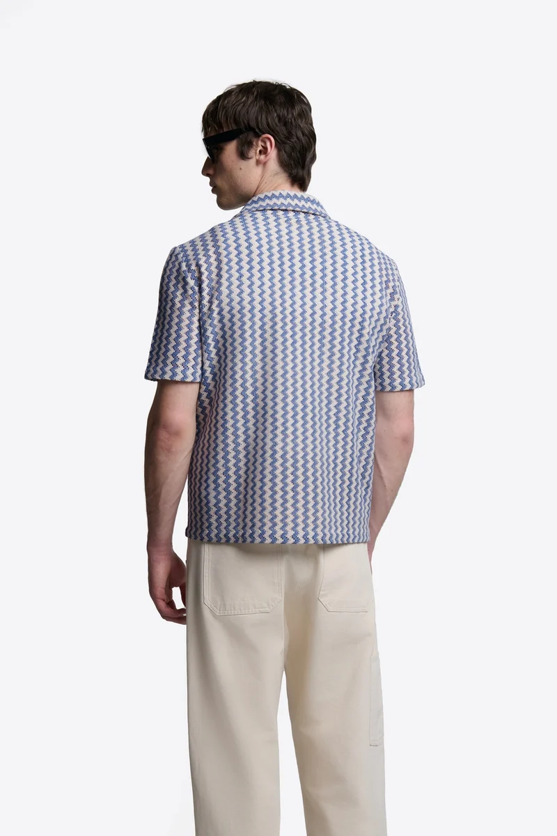 Chemise ajourée regular - L'atelier