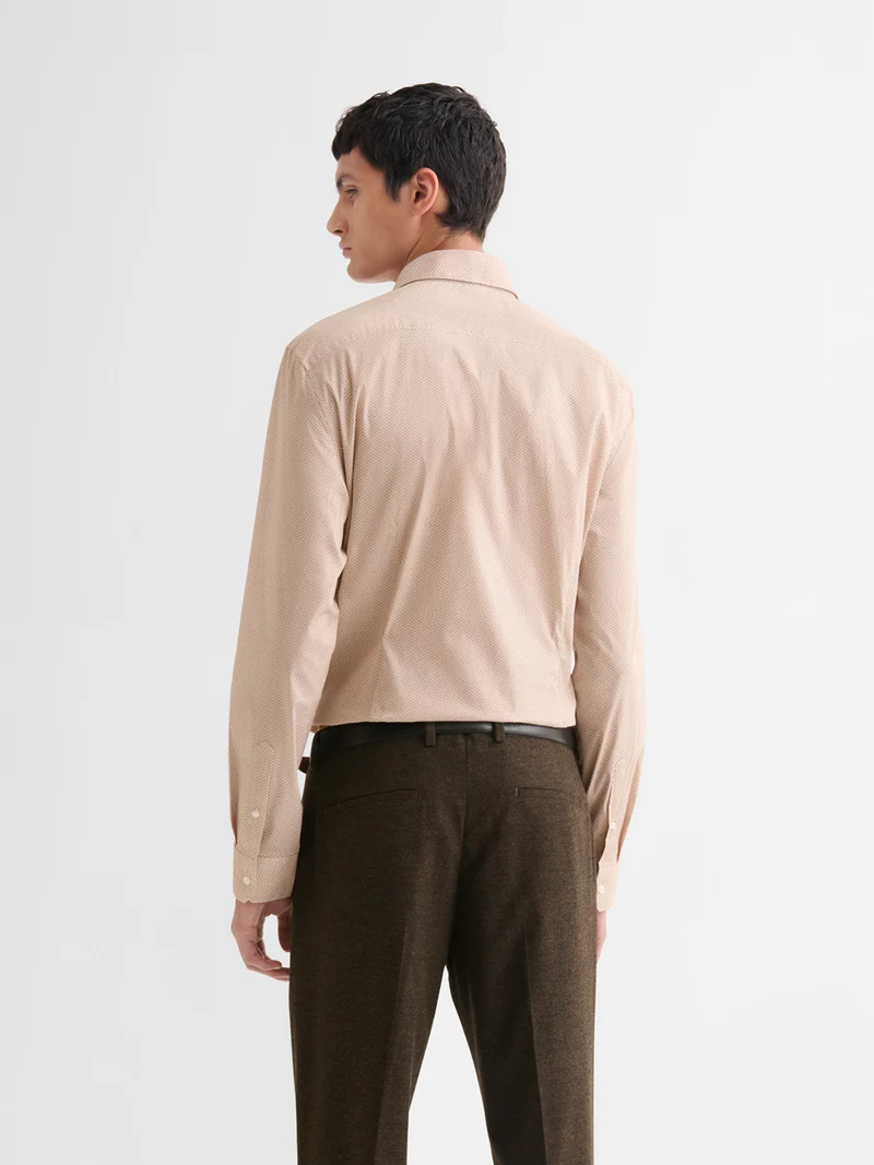 Chemise extraslim stretch à motif