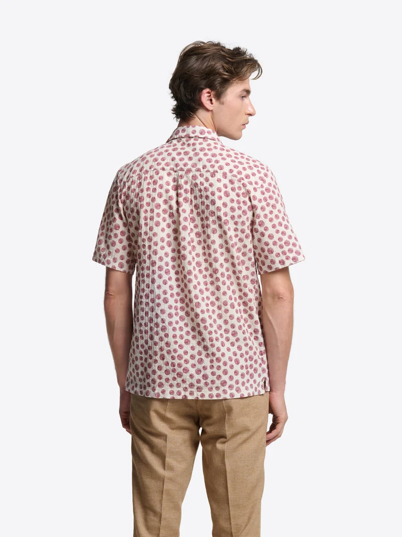 Chemise manches courtes regular à motif