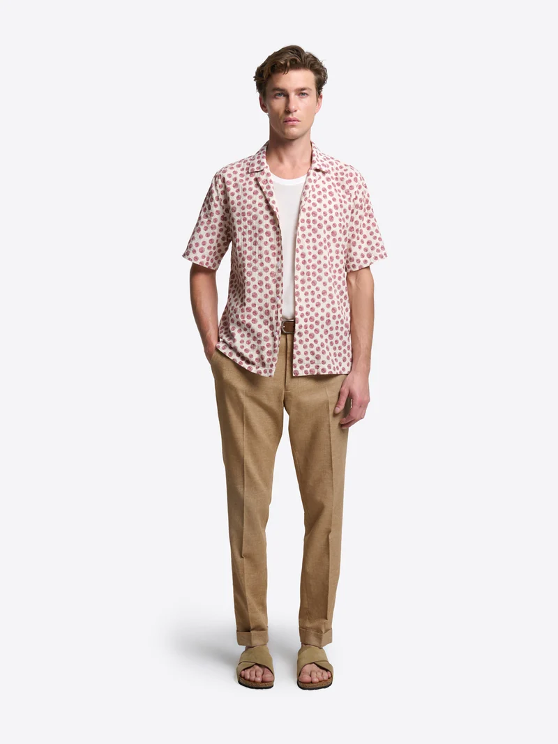 Chemise manches courtes regular à motif