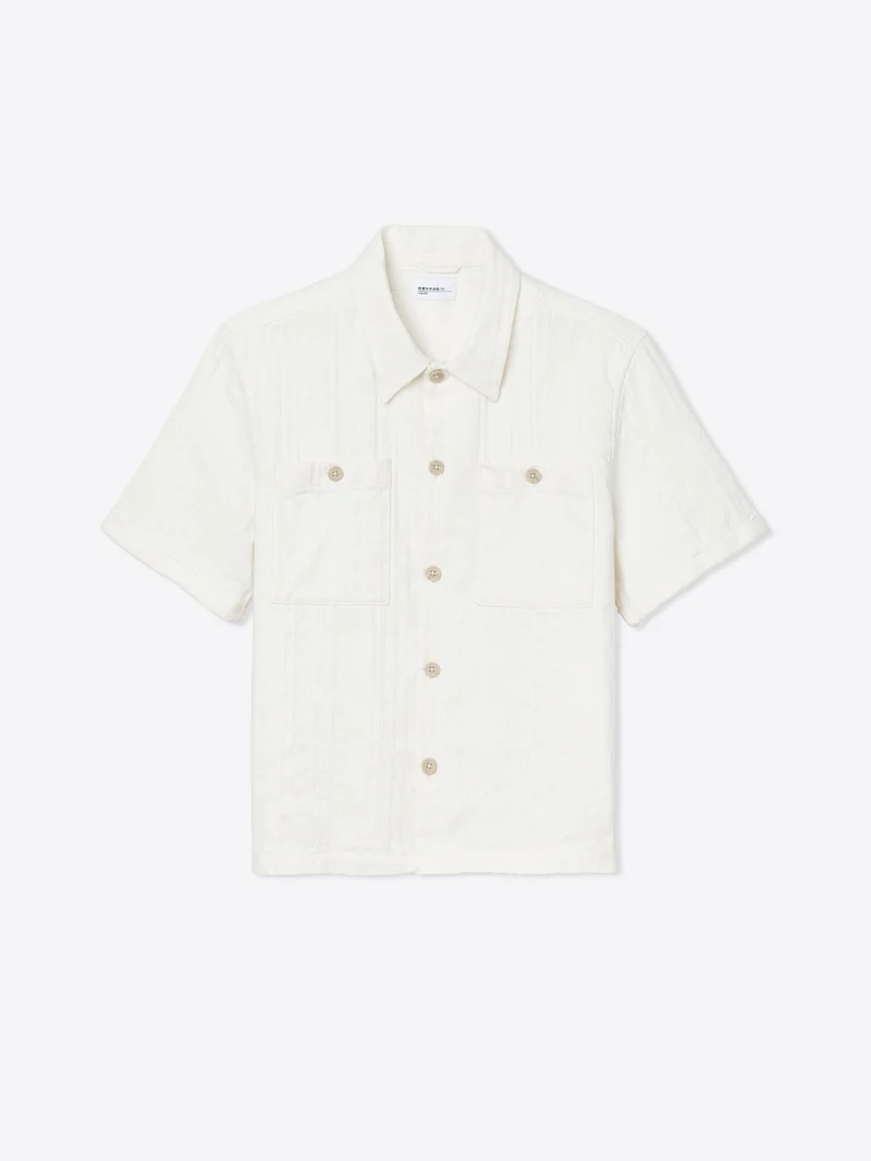 Chemise manches courtes regular rayée