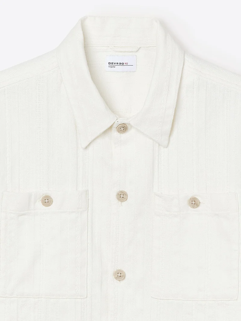 Chemise manches courtes regular rayée
