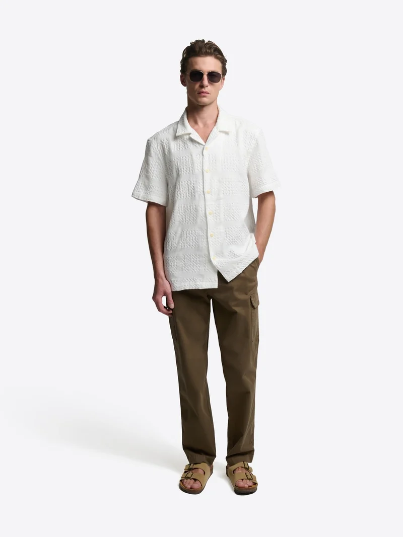 Chemise manches courtes regular en coton
