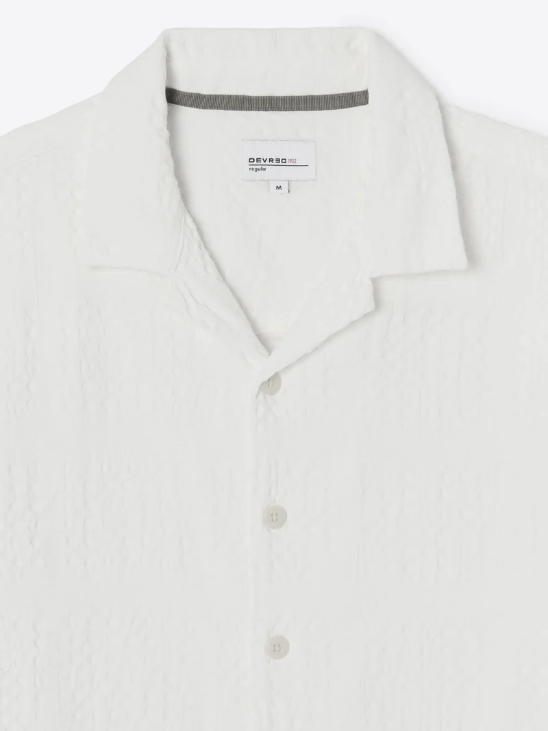 Chemise manches courtes regular en coton