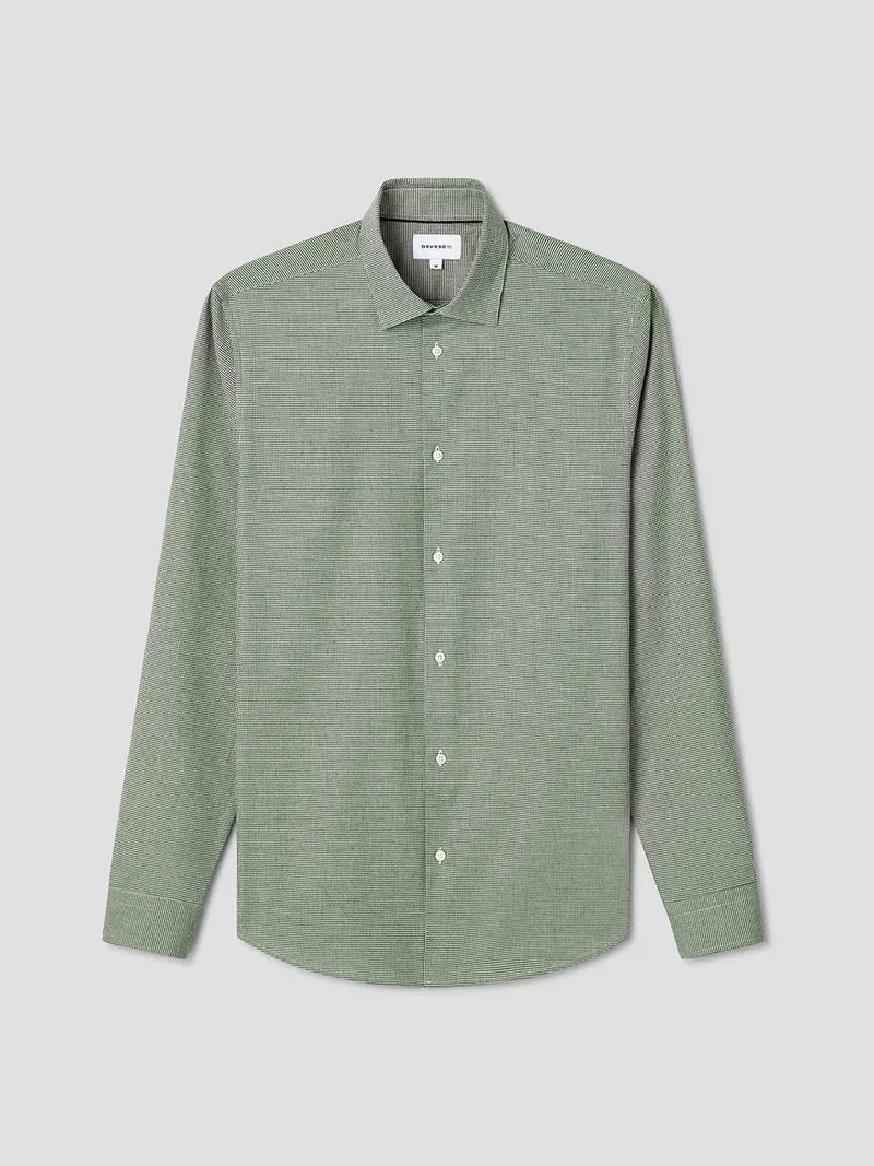 Chemise slim en coton à carreaux