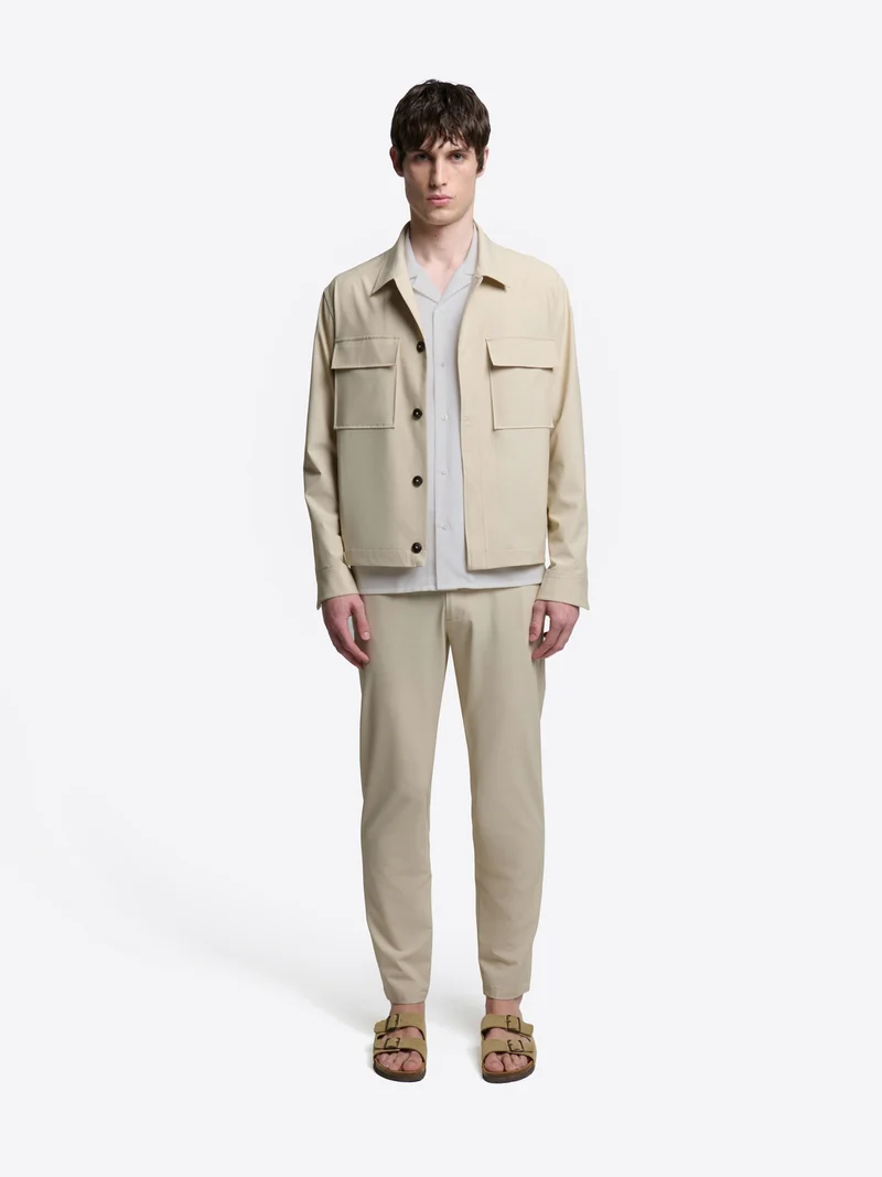 Chemise manches courtes en seersucker