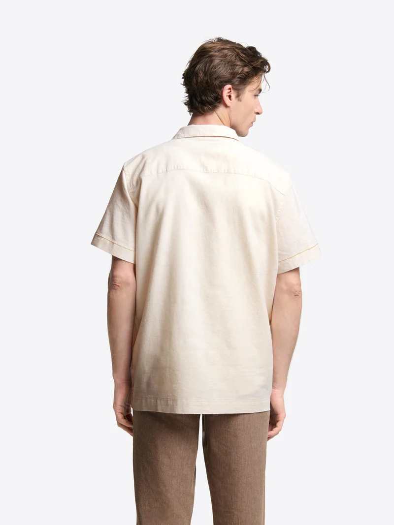 Chemise manches courtes regular fleurie