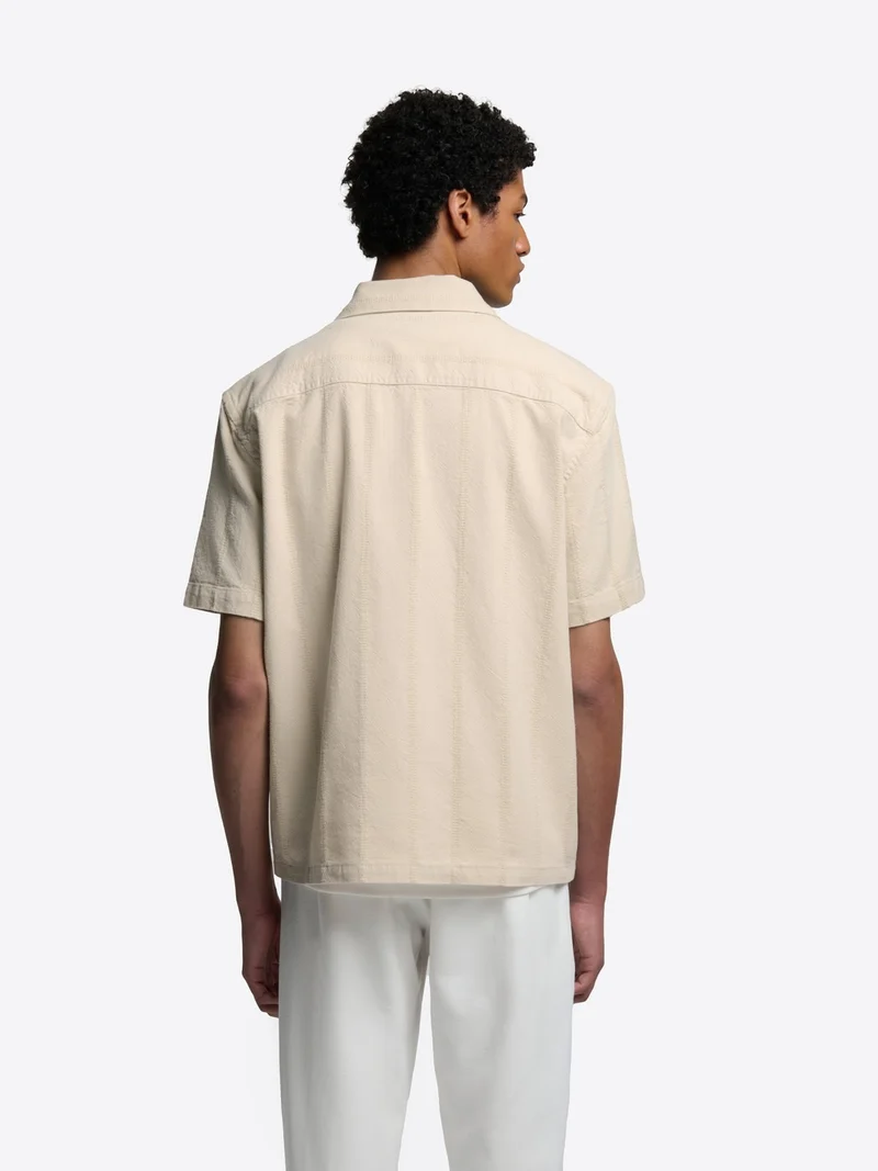 Chemise manches courtes regular en coton