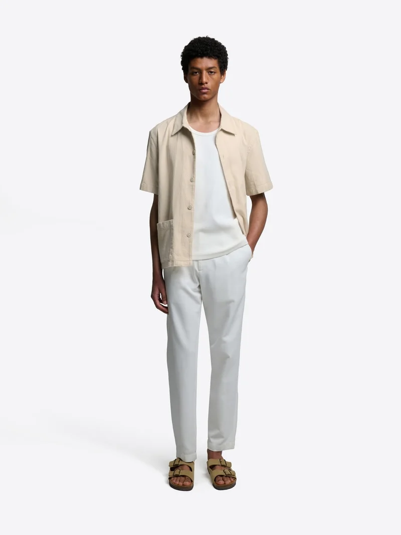Chemise manches courtes regular en coton
