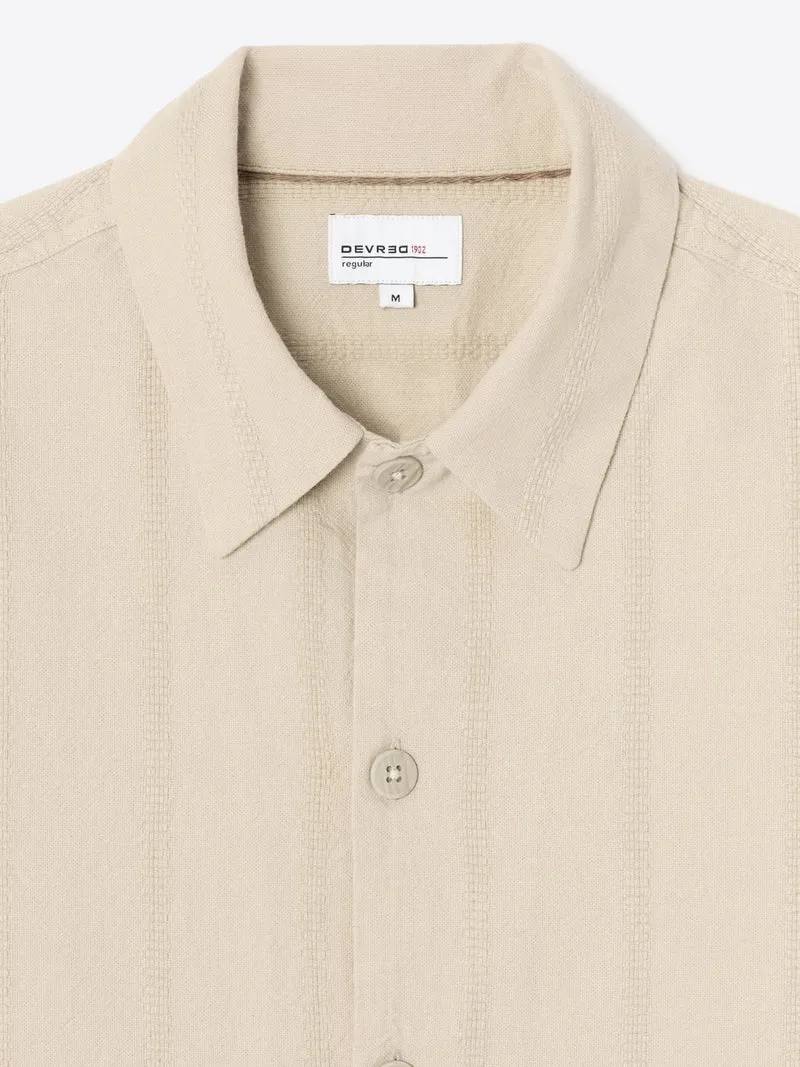 Chemise manches courtes regular en coton