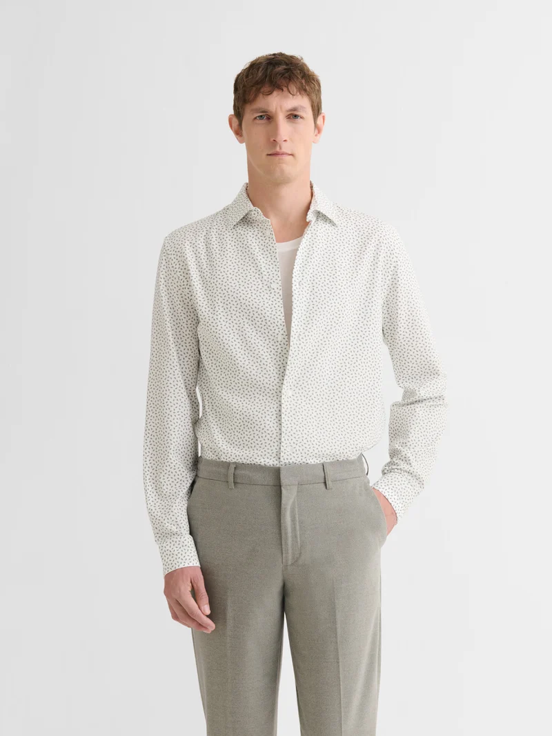 Chemise slim à motif