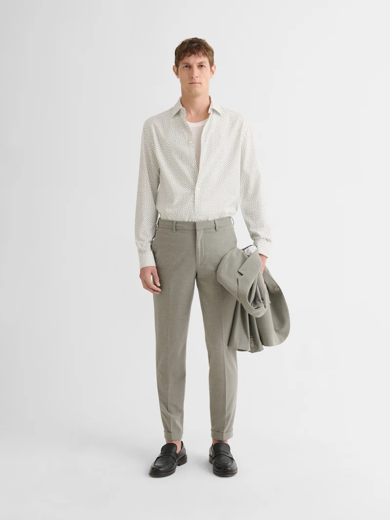 Chemise slim à motif