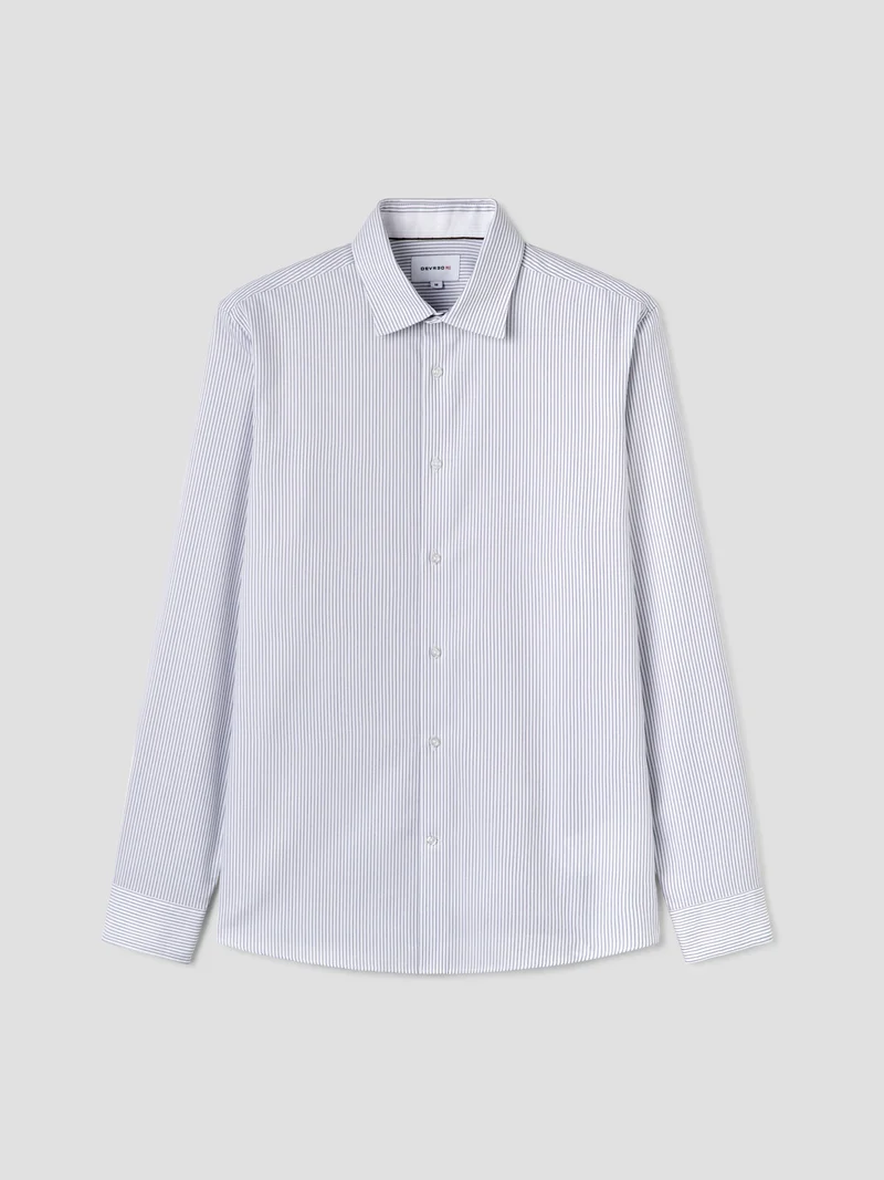 Chemise slim sans repassage rayée