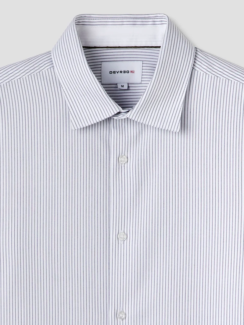 Chemise slim sans repassage rayée