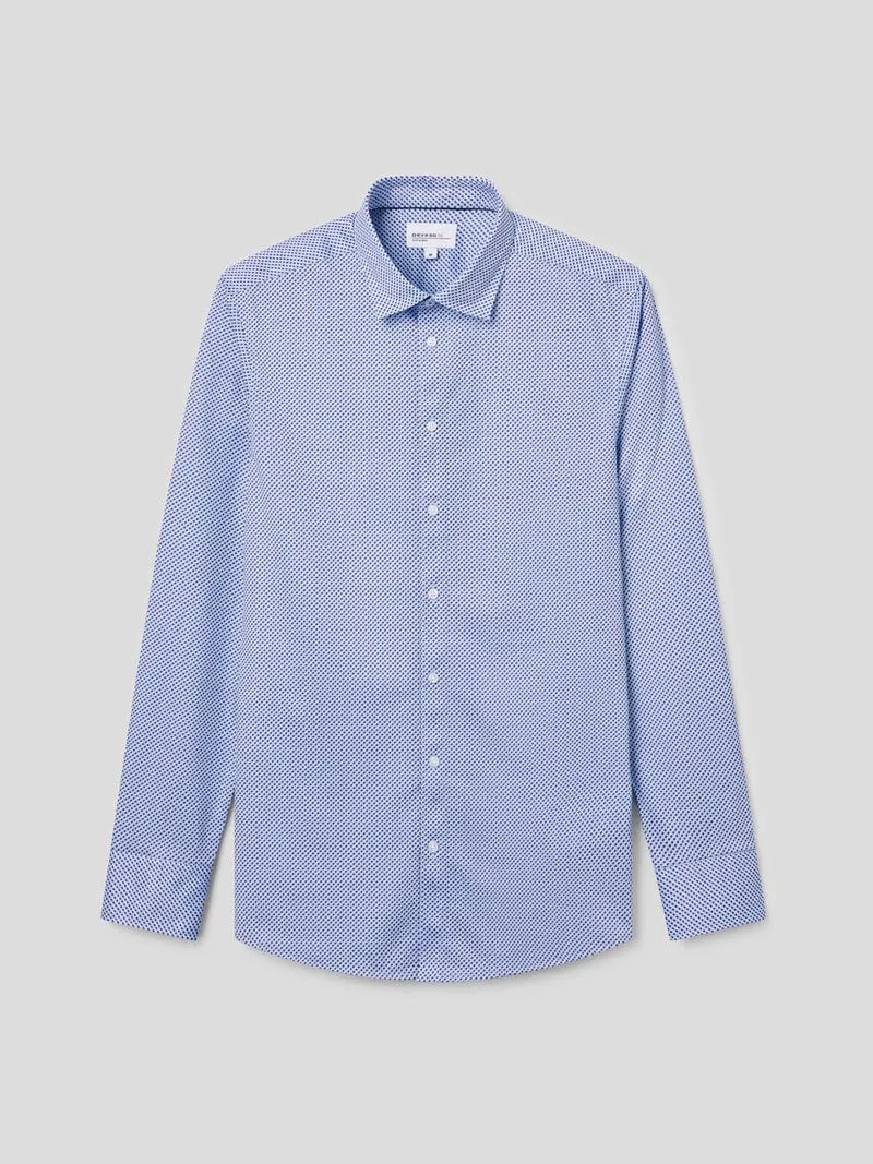 Chemise extraslim tissu traveler à motif