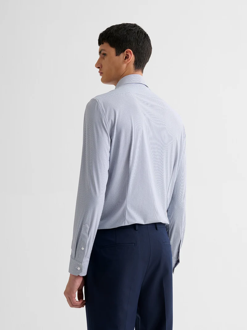 Chemise extraslim stretch à motif