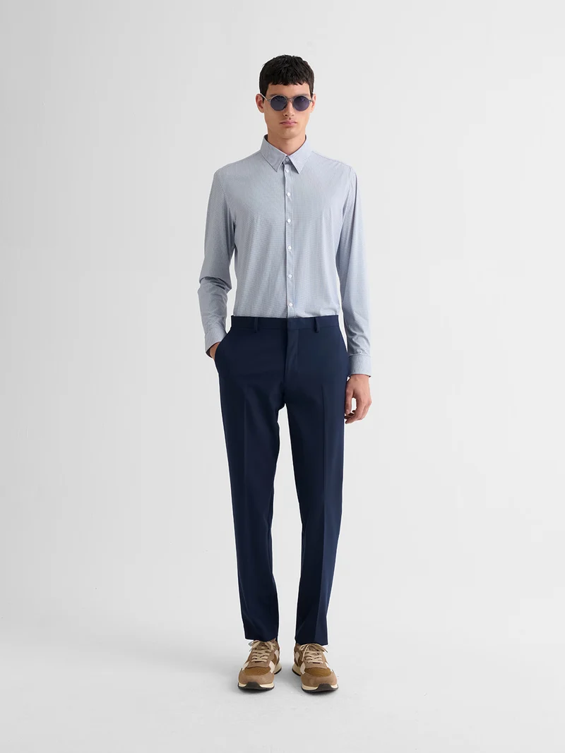 Chemise extraslim stretch à motif