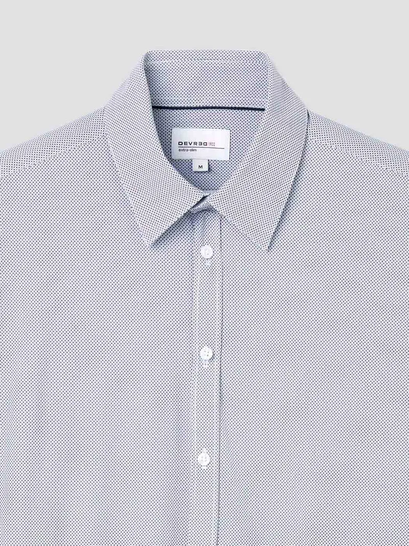 Chemise extraslim stretch à motif