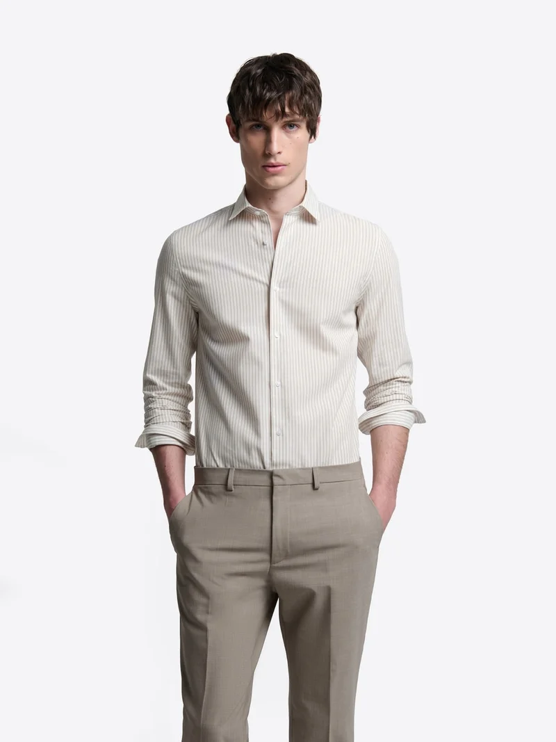 Chemise slim rayée