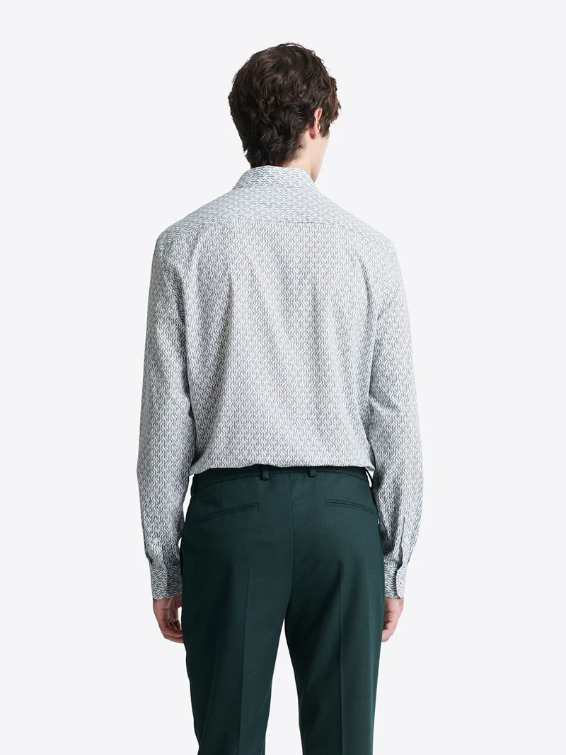 Chemise slim à motif
