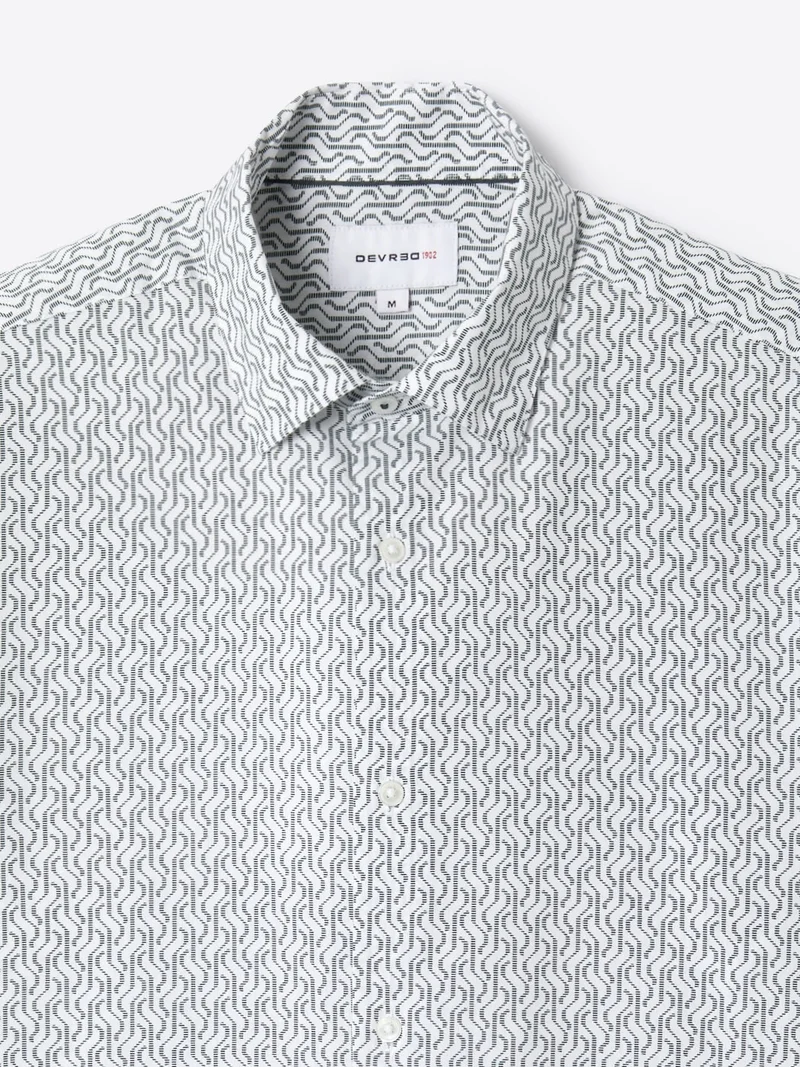 Chemise slim à motif