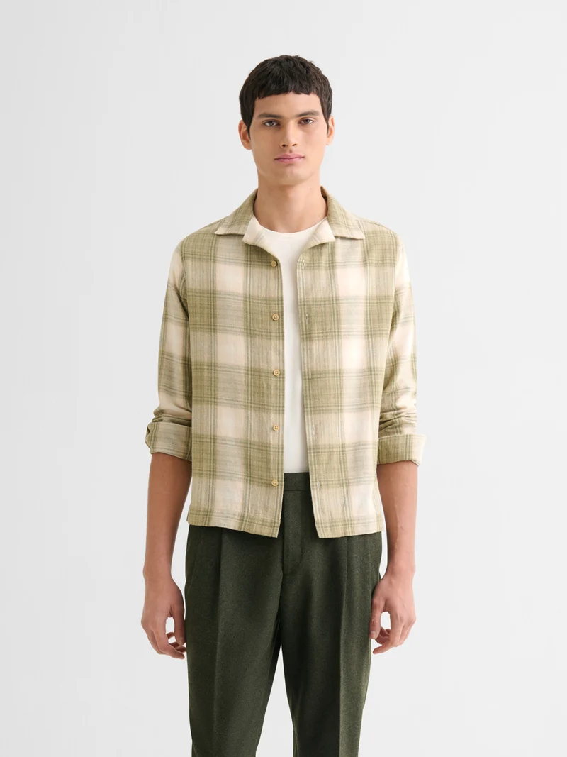 Chemise regular à carreaux