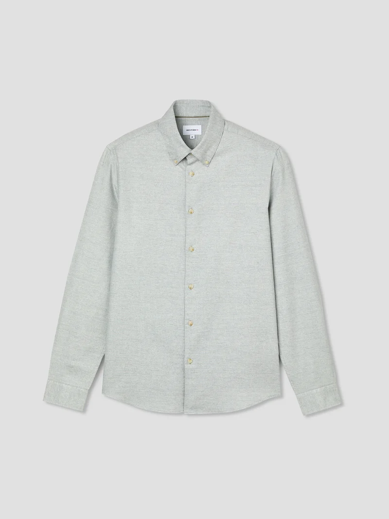 Chemise slim en coton chiné