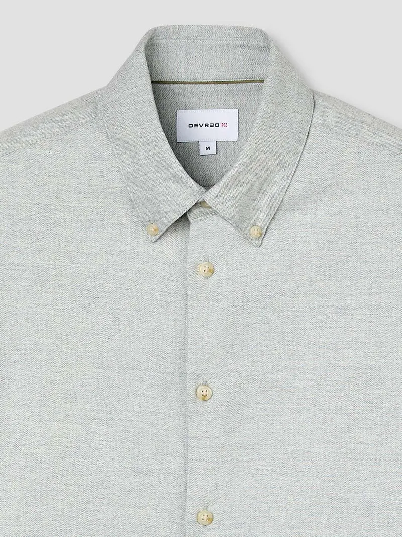 Chemise slim en coton chiné