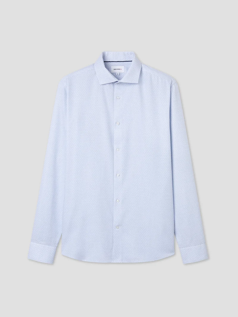 Chemise slim sans repassage à motif