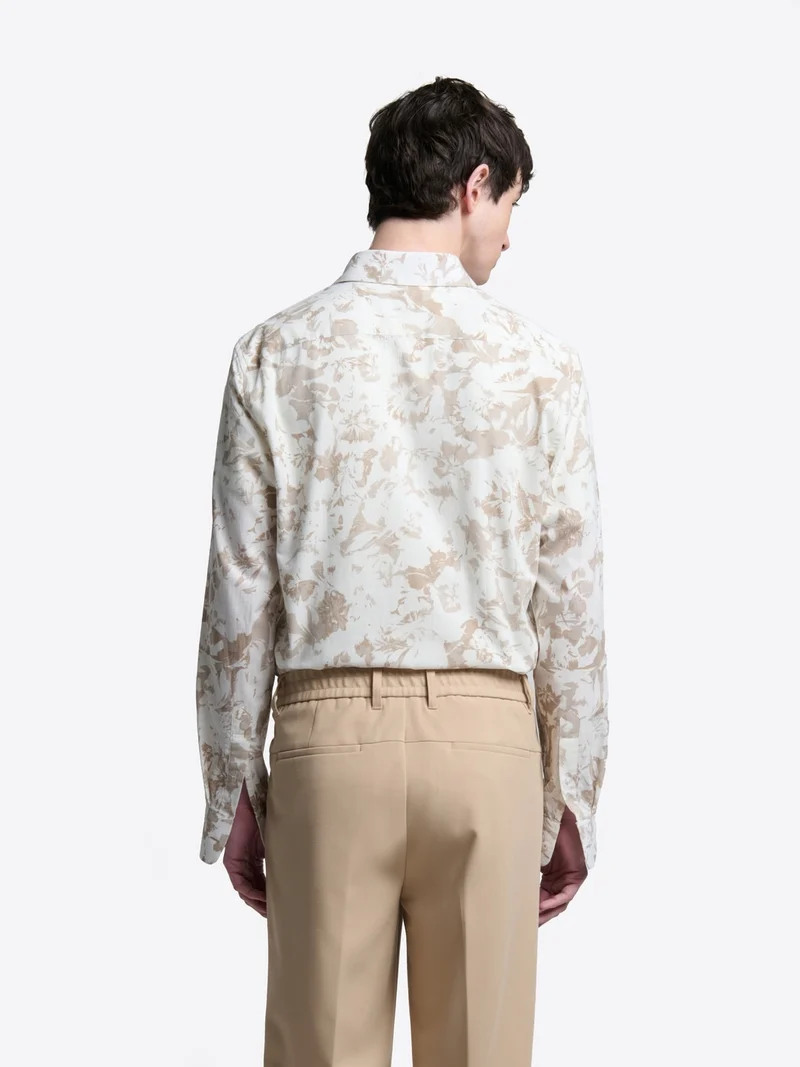 Chemise slim fleurie