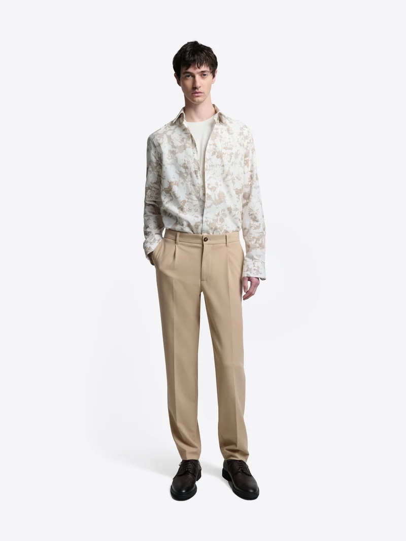 Chemise slim fleurie