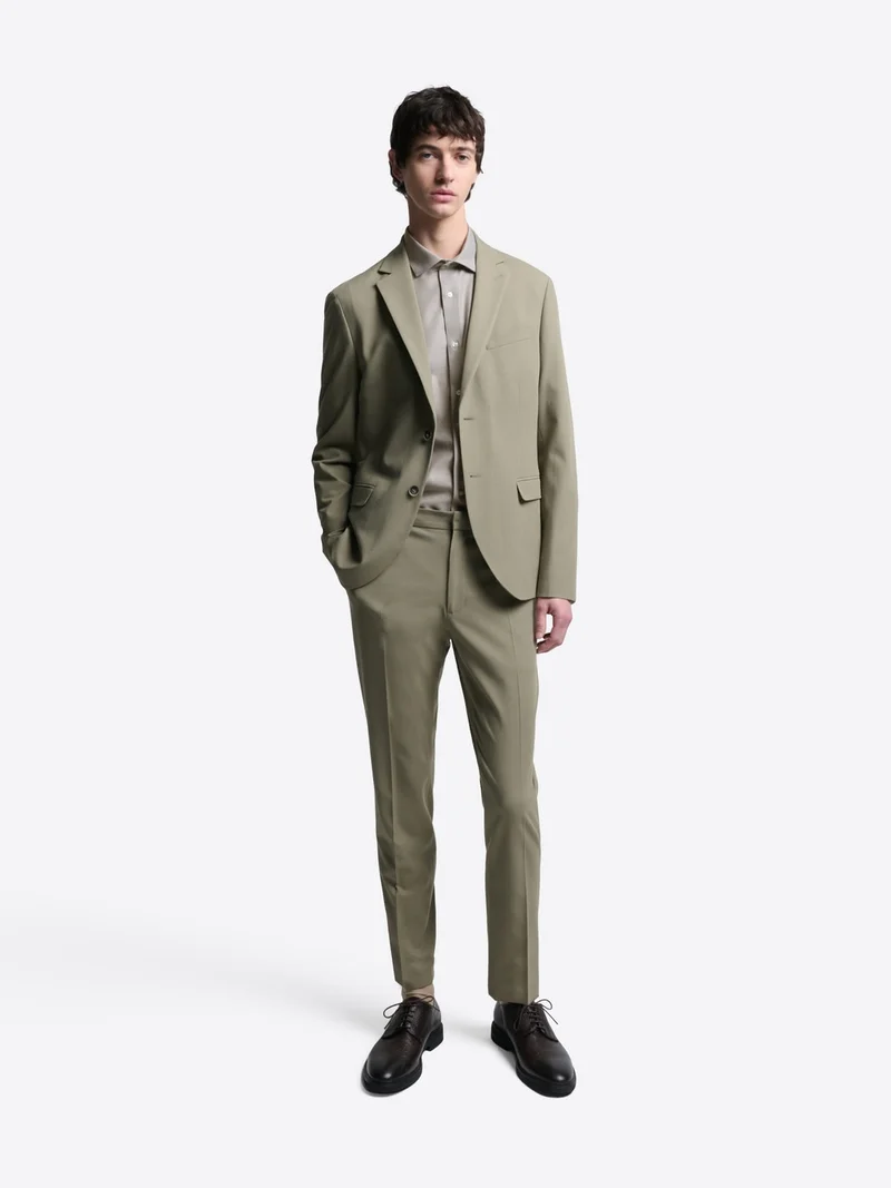 Chemise slim double retors unie