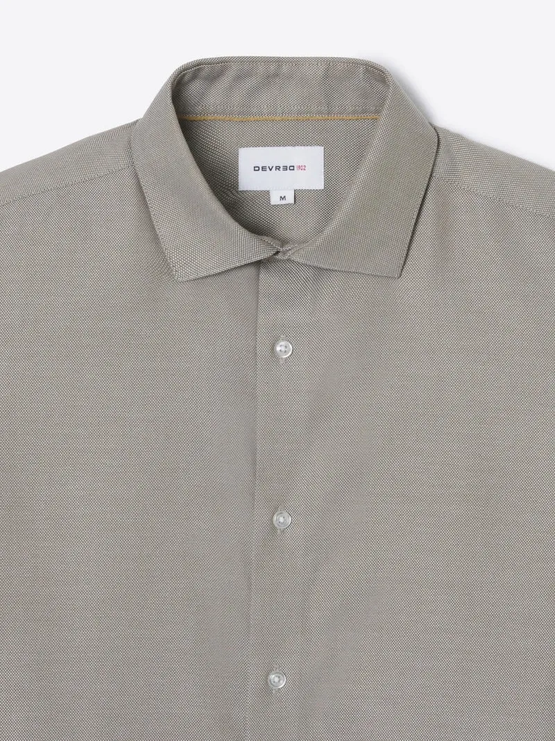 Chemise slim double retors unie