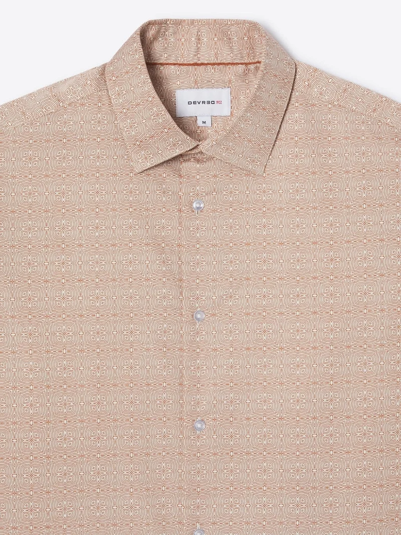 Chemise slim à motif