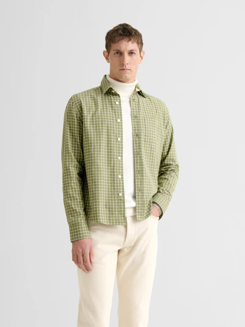 Chemise regular à carreaux