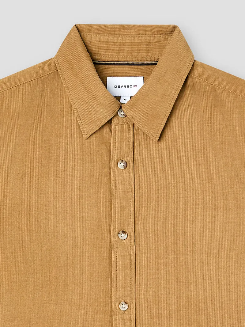 Chemise slim en velours