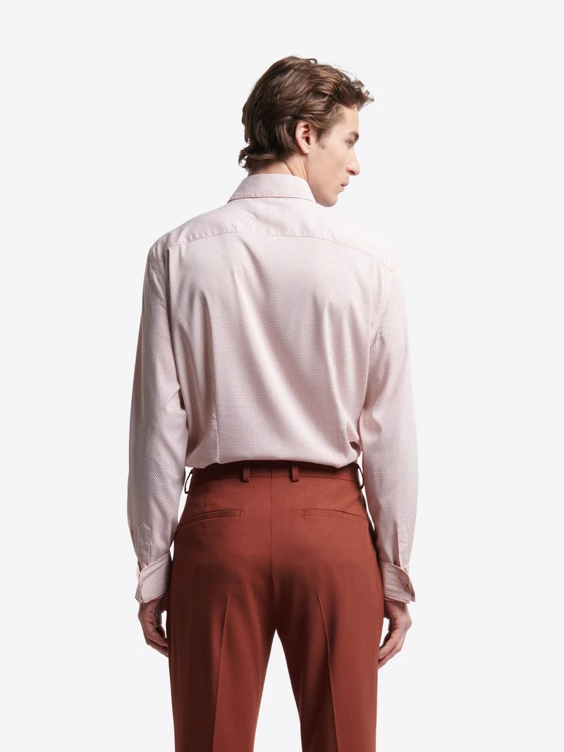 Chemise extraslim stretch à motif