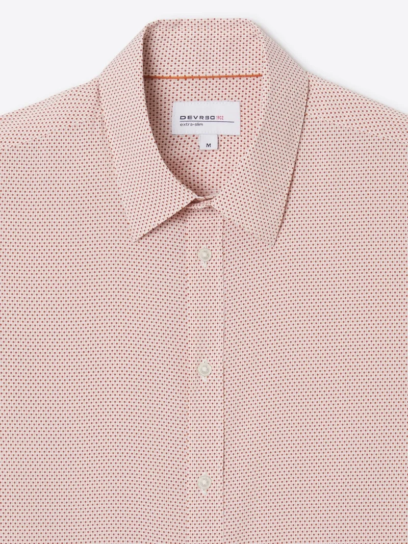 Chemise extraslim stretch à motif