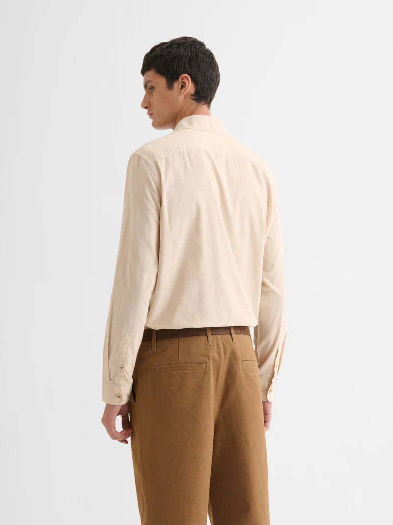 Chemise slim en velours