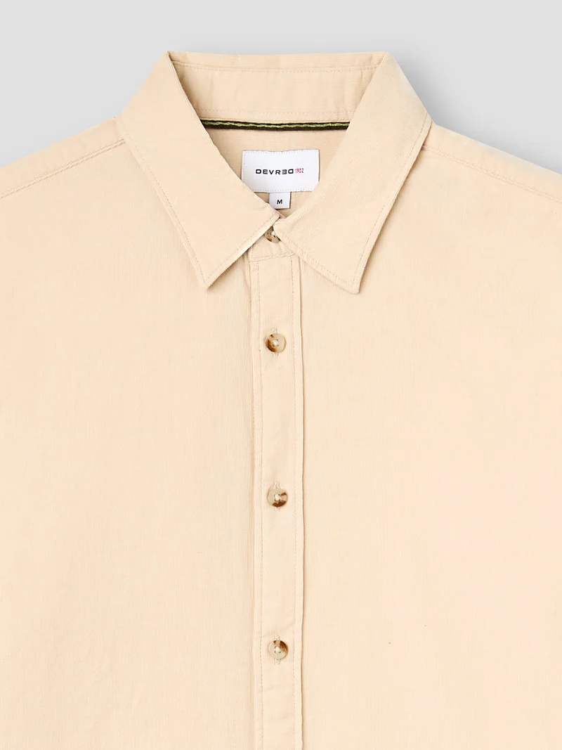 Chemise slim en velours