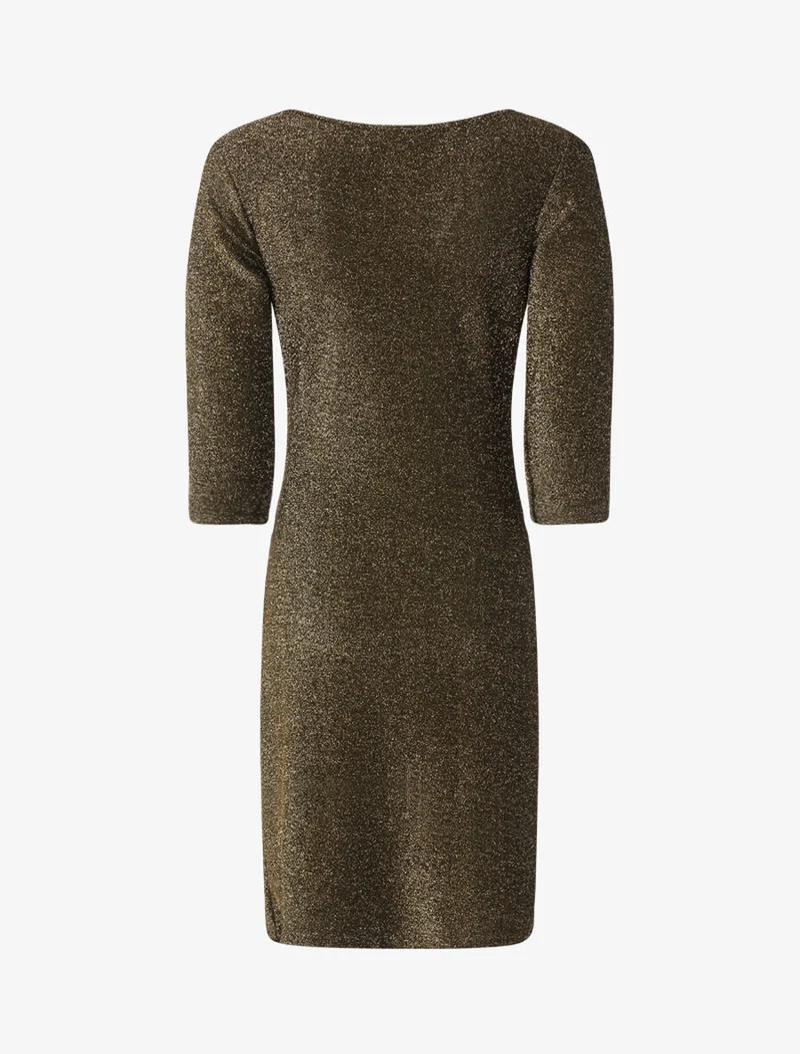 Robe fourreau pailletée - Or